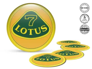 Lotus Ruota Emblemi Stile Etichette Cupola Qualità